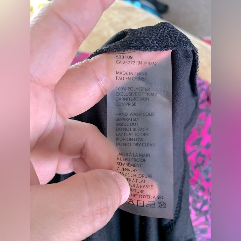 FYLO Pink and Black Animal Print Top - Picture 4 of 4